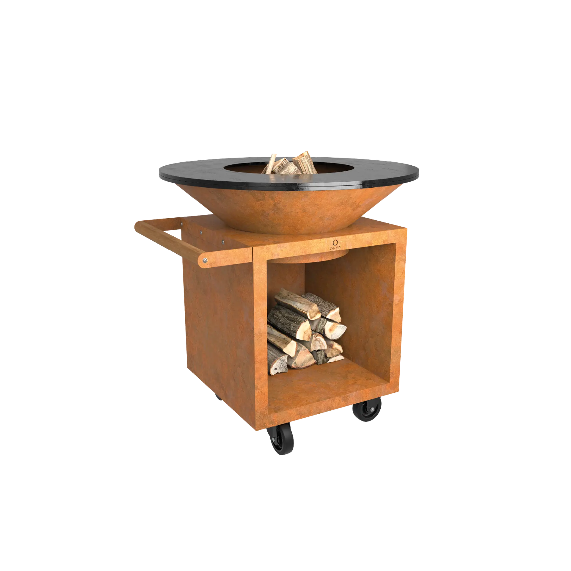 Plancha à bûches OFYR CLASSIC STORAGE CORTEN 100 PRO – Image 2