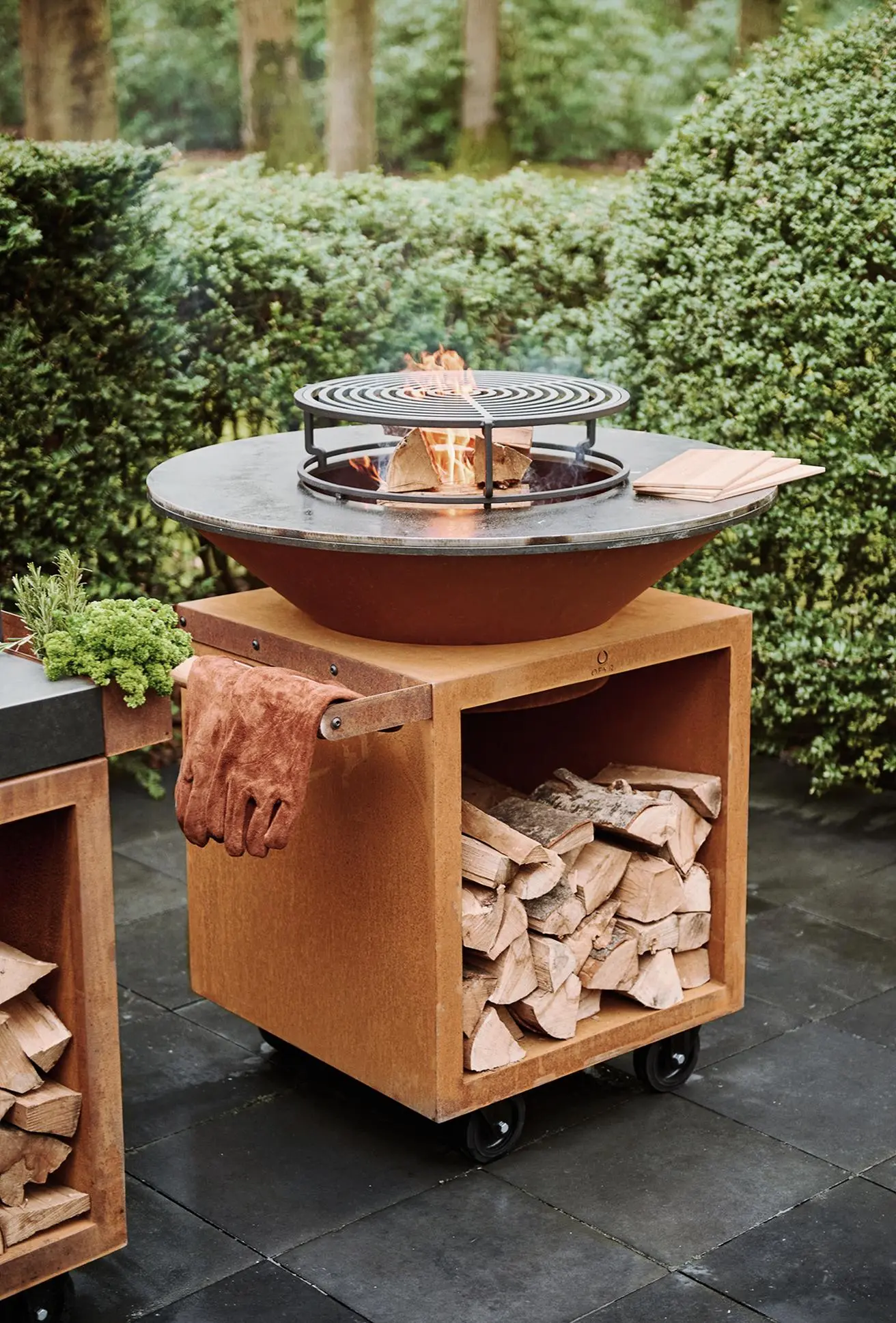Plancha à bûches OFYR CLASSIC STORAGE CORTEN 100 PRO – Image 3