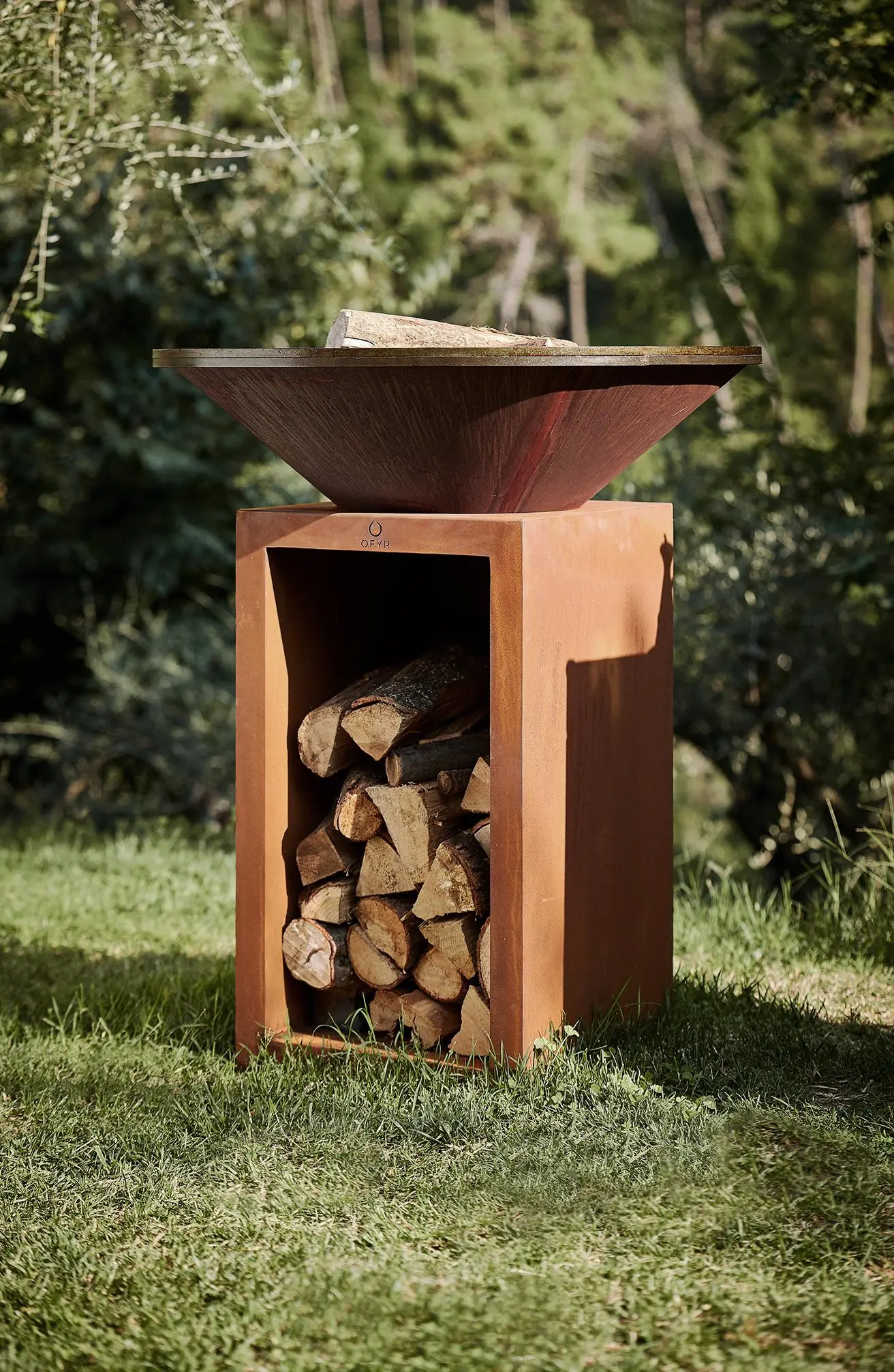 Plancha à bûches OFYR CLASSIC STORAGE CORTEN 85 – Image 3