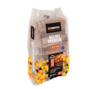 Bûches de cuisson au feu de bois de 30 cm en sac de 35 dm3